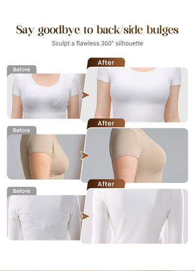 Seamless Front Closure Bra With Adjustable Straps