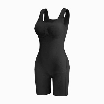 (KakaPeople Easy-Off Bodysuit) Tummy Control Butt Lifter Faja Bodysuit, Back Support Scrunch Back Open Design, Postpartum Recovery Full Body Shaper with Cotton Gusset, Colombian Fajas Everyday Wear for Women