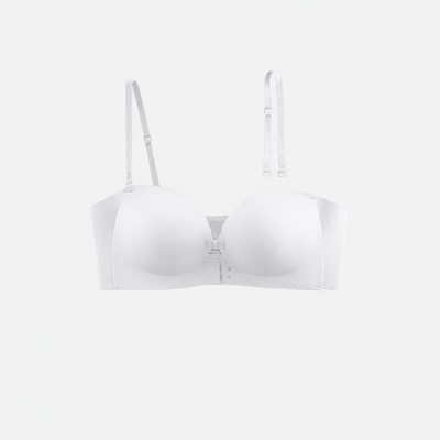 Seamless Front Closure Bra With Adjustable Straps