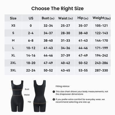 (KakaPeople Easy-Off Bodysuit) Tummy Control Butt Lifter Faja Bodysuit, Back Support Scrunch Back Open Design, Postpartum Recovery Full Body Shaper with Cotton Gusset, Colombian Fajas Everyday Wear for Women