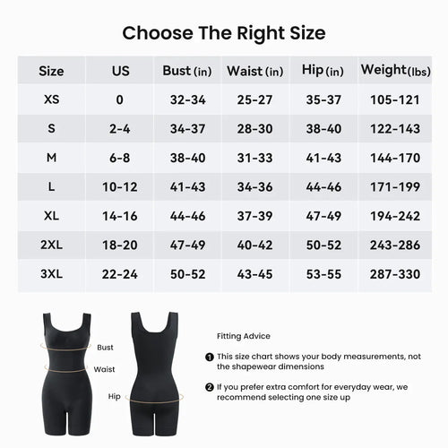 (KakaPeople Easy-Off Bodysuit) Tummy Control Butt Lifter Faja Bodysuit, Back Support Scrunch Back Open Design, Postpartum Recovery Full Body Shaper with Cotton Gusset, Colombian Fajas Everyday Wear for Women