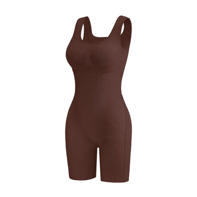 (KakaPeople Easy-Off Bodysuit) Tummy Control Butt Lifter Faja Bodysuit, Back Support Scrunch Back Open Design, Postpartum Recovery Full Body Shaper with Cotton Gusset, Colombian Fajas Everyday Wear for Women