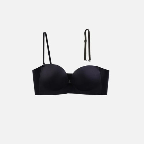 Seamless Front Closure Bra With Adjustable Straps